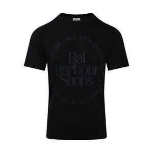 BAL Harbour Shops 1965 Gray on Black Short Sleeve Tee Size Medium Unisex